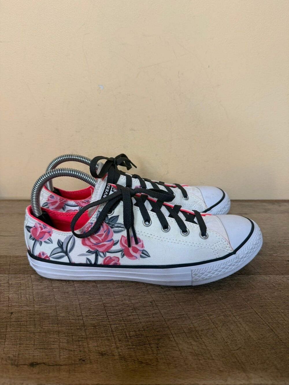 Converse Chuck Taylor All Star OX Shoes Sneakers size 6 youth floral - Picture 3 of 9